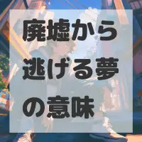 廃墟から逃げる夢のサムネイル画像