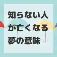 知らない人が亡くなる夢のサムネイル画像
