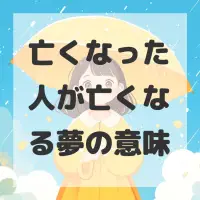亡くなった人が亡くなる夢のサムネイル画像