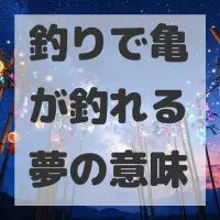 釣りで亀が釣れる夢のサムネイル画像