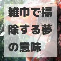 雑巾で掃除する夢のサムネイル画像