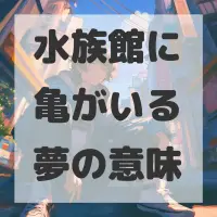 水族館に亀がいる夢のサムネイル画像