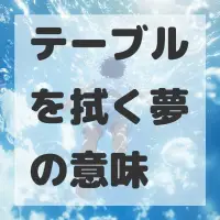 テーブルを拭く夢のサムネイル画像