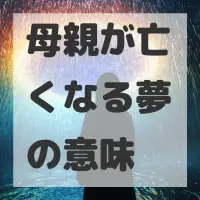母親が亡くなる夢のサムネイル画像