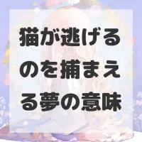 猫が逃げるのを捕まえる夢のサムネイル画像