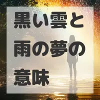 黒い雲と雨の夢のサムネイル画像