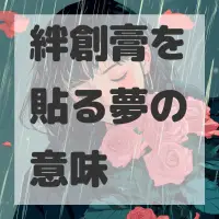 絆創膏を貼る夢のサムネイル画像
