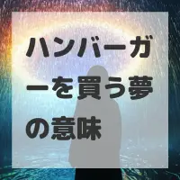 ハンバーガーを買う夢のサムネイル画像