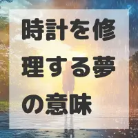 時計を修理する夢のサムネイル画像