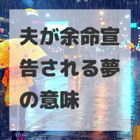 夫が余命宣告される夢のサムネイル画像