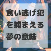 食い逃げ犯を捕まえる夢のサムネイル画像