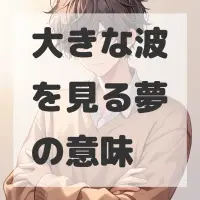大きな波を見る夢のサムネイル画像
