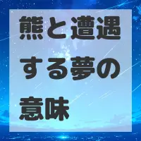 熊と遭遇する夢のサムネイル画像