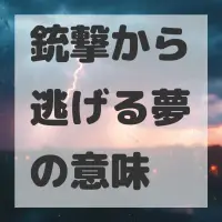 銃撃から逃げる夢のサムネイル画像