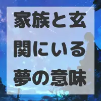 家族と玄関にいる夢のサムネイル画像