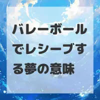 バレーボールでレシーブする夢のサムネイル画像