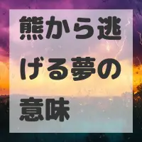 熊から逃げる夢のサムネイル画像