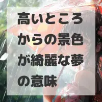 高いところからの景色が綺麗な夢のサムネイル画像