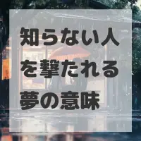 知らない人を撃たれる夢のサムネイル画像