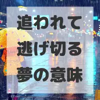 追われて逃げ切る夢のサムネイル画像