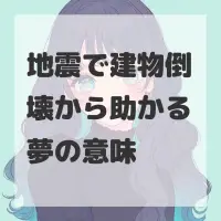 地震で建物倒壊から助かる夢のサムネイル画像