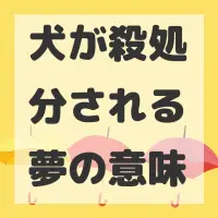 犬が殺処分される夢のサムネイル画像