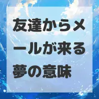 友達からメールが来る夢のサムネイル画像