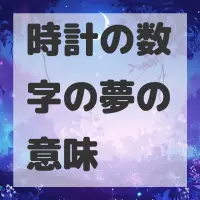 時計の数字の夢のサムネイル画像