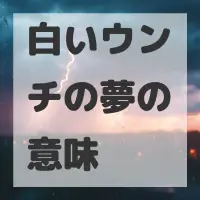 白いウンチの夢のサムネイル画像