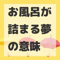 お風呂が詰まる夢のサムネイル画像