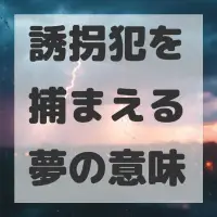 誘拐犯を捕まえる夢のサムネイル画像