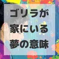 ゴリラが家にいる夢のサムネイル画像