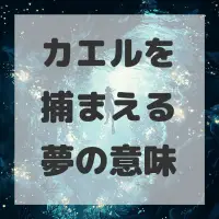 カエルを捕まえる夢のサムネイル画像