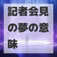 記者会見の夢のサムネイル画像