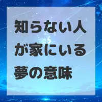 知らない人が家にいる夢のサムネイル画像