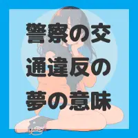 警察の交通違反の夢のサムネイル画像