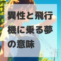 異性と飛行機に乗る夢のサムネイル画像