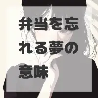 弁当を忘れる夢のサムネイル画像