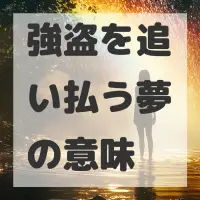 強盗を追い払う夢のサムネイル画像