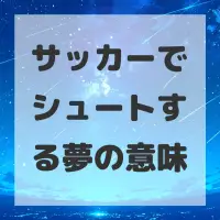 サッカーでシュートする夢のサムネイル画像