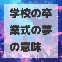 学校の卒業式の夢のサムネイル画像