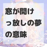 窓が開けっ放しの夢のサムネイル画像
