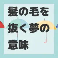 髪の毛を抜く夢のサムネイル画像