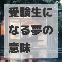 受験生になる夢のサムネイル画像
