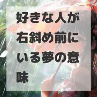 好きな人が右斜め前にいる夢のサムネイル画像