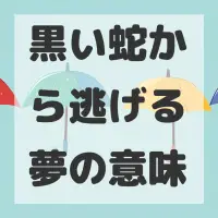 黒い蛇から逃げる夢のサムネイル画像