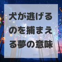 犬が逃げるのを捕まえる夢のサムネイル画像