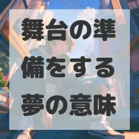 舞台の準備をする夢のサムネイル画像