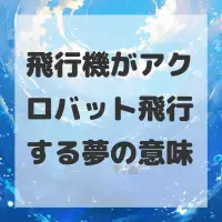 飛行機がアクロバット飛行する夢のサムネイル画像