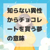 知らない異性からチョコレートを貰う夢のサムネイル画像